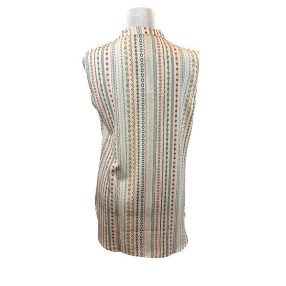 Brand new with Tags Timeson Brand V Neck Sleeveless Blouse Boho Print Small - Picture 6 of 12